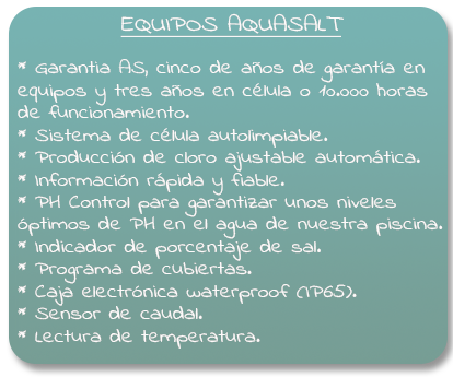 caracxteristicas equipo aquasalt
